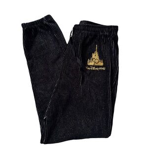 Disney Black and Gold Striped Sweatpants